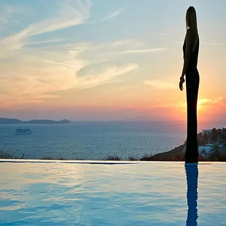 Exquisite Mykonos Exclusive 3 Bedroom Private Pool Sea View Houlakia *