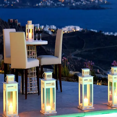 Villa Exquisite Mykonos Exclusive 3 Bedroom Private Pool Sea View Houlakia